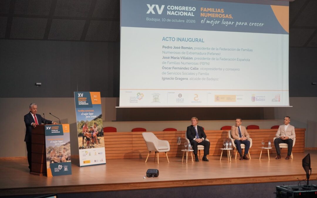 Las familias numerosas recuerdan en Badajoz que son el mejor lugar para crecer y piden reconocimiento y apoyo económico y social